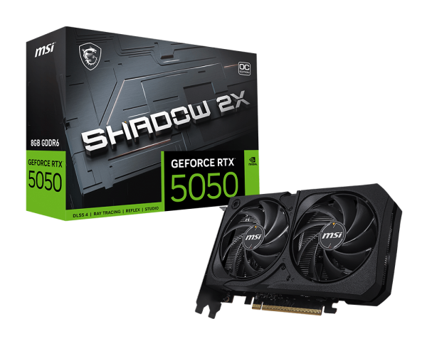 GPU MSI RTX 5050 8GB SHADOWS 2X OC