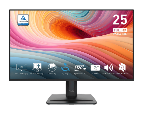 MONITOR MSI PRO MP251 E2 25P IPS 120HZ BLACK