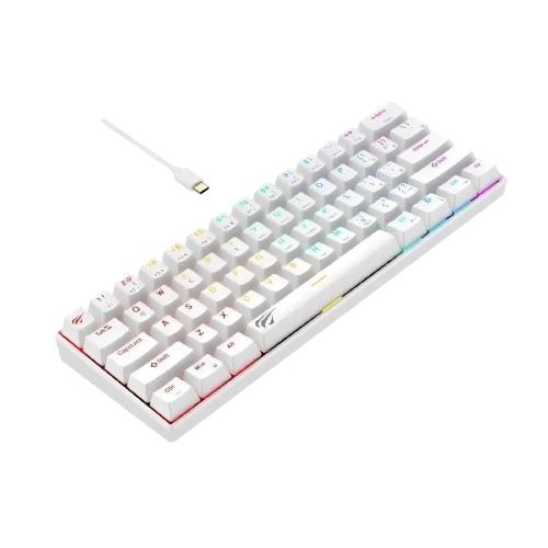 KEYBOARD HAVIT KB-903L MECHANICAL RED SWITCH RGB WHITE